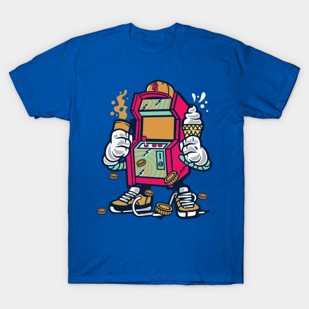 Retro Game Machine T-Shirt by LineXpressions